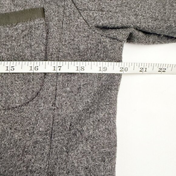 J. Crew Professor Blazer Women's Size 12 Grey Black Wool Jacket Schoolboy Preppy - Picture 8 of 14